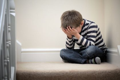 Photo of a crying child, representing a victim of sexual abuse
